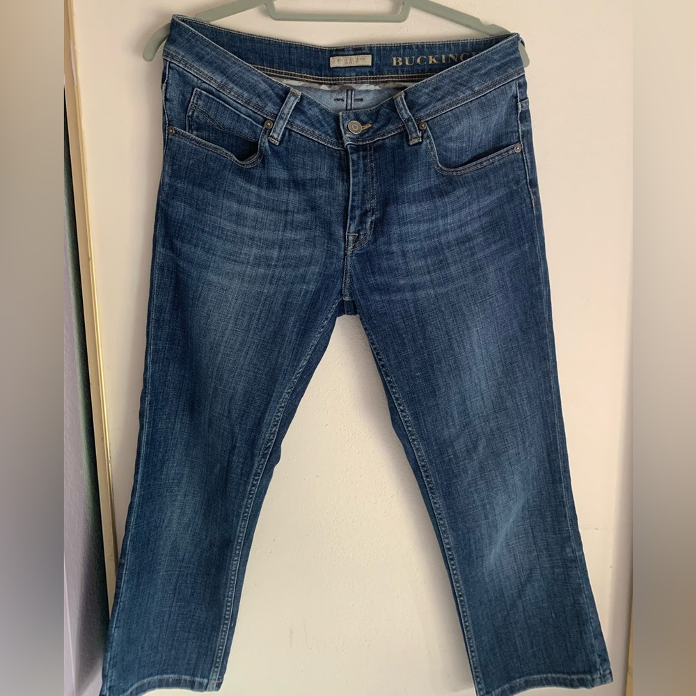 BURBERRY BRIT Buckingham Skinny Capri Jean. Excellent used condition!